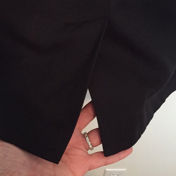 AT LOFT Black Floral Appliqué Skirt - Picture 6 of 7